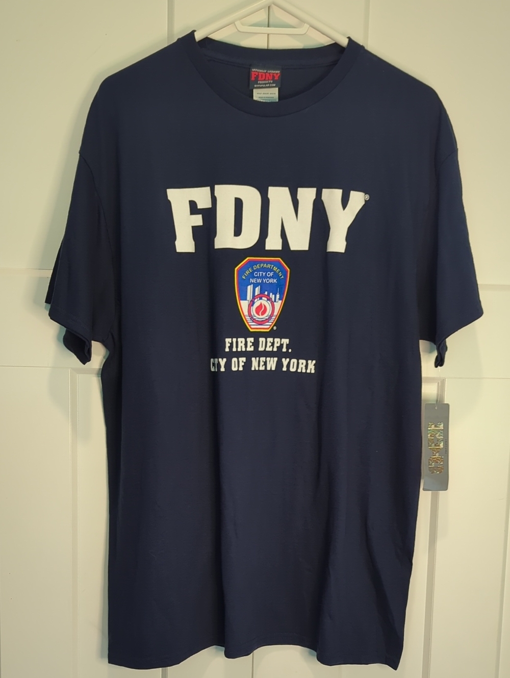 FDNY Navy Graphic Short-Sleeve Tee Size XL